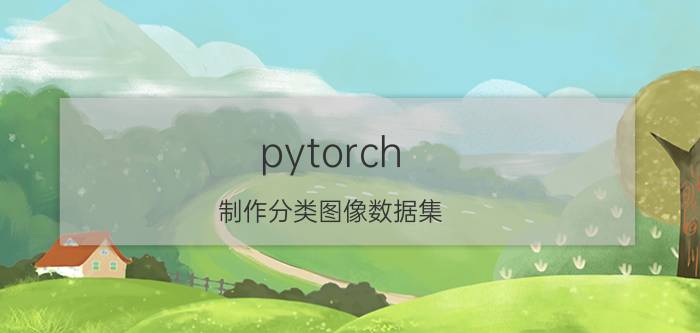 pytorch 制作分类图像数据集